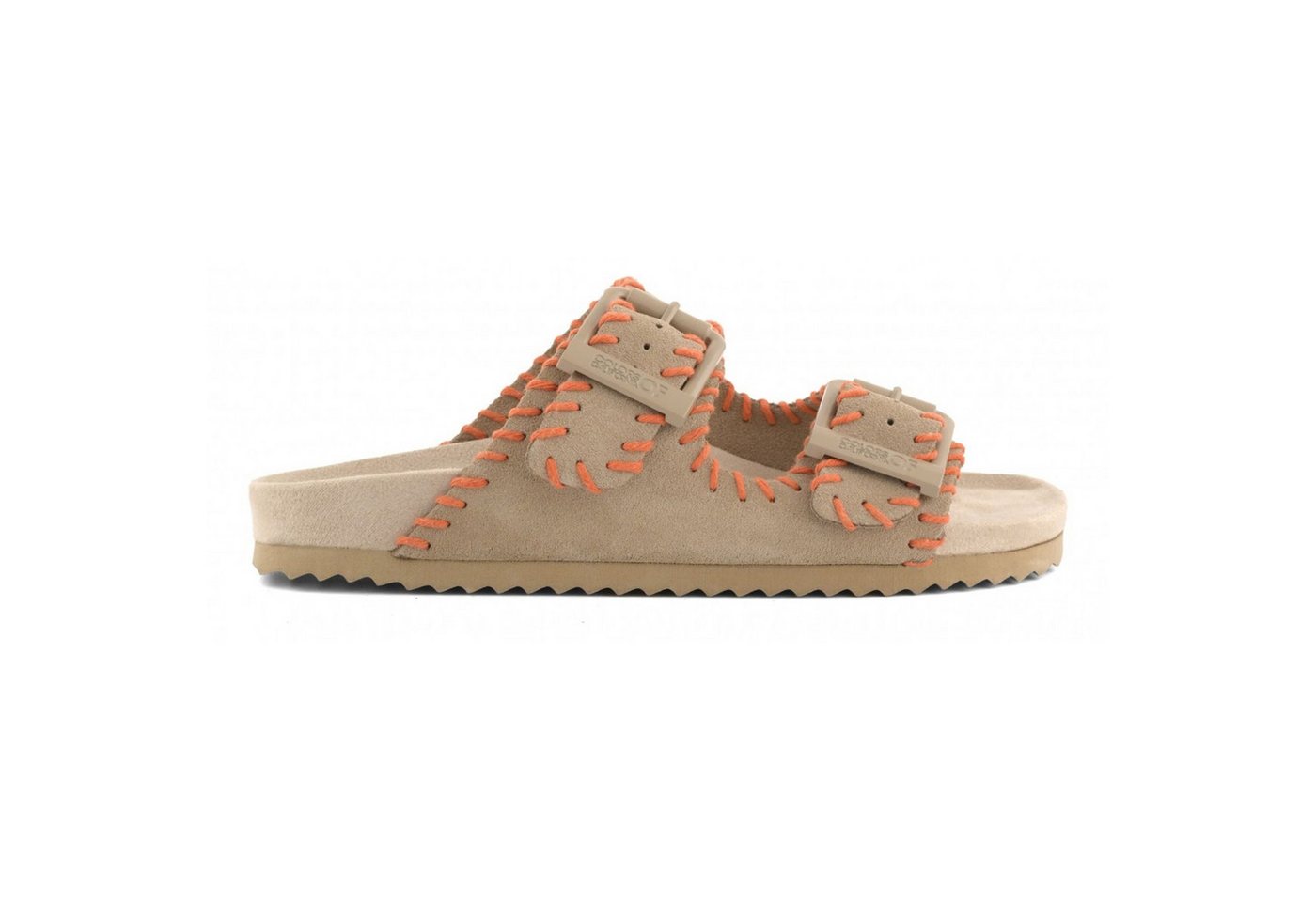 Colors of California Suede sandal with stitchings Schlappen