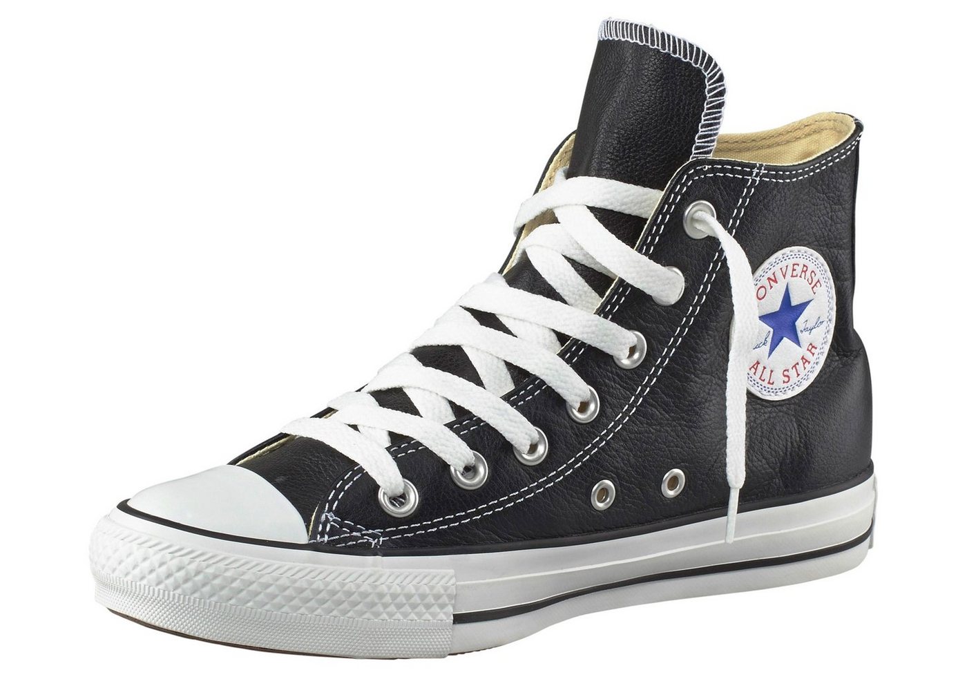 Converse Chuck Taylor All Star Basic Leather Hi Sneaker (schwarz)