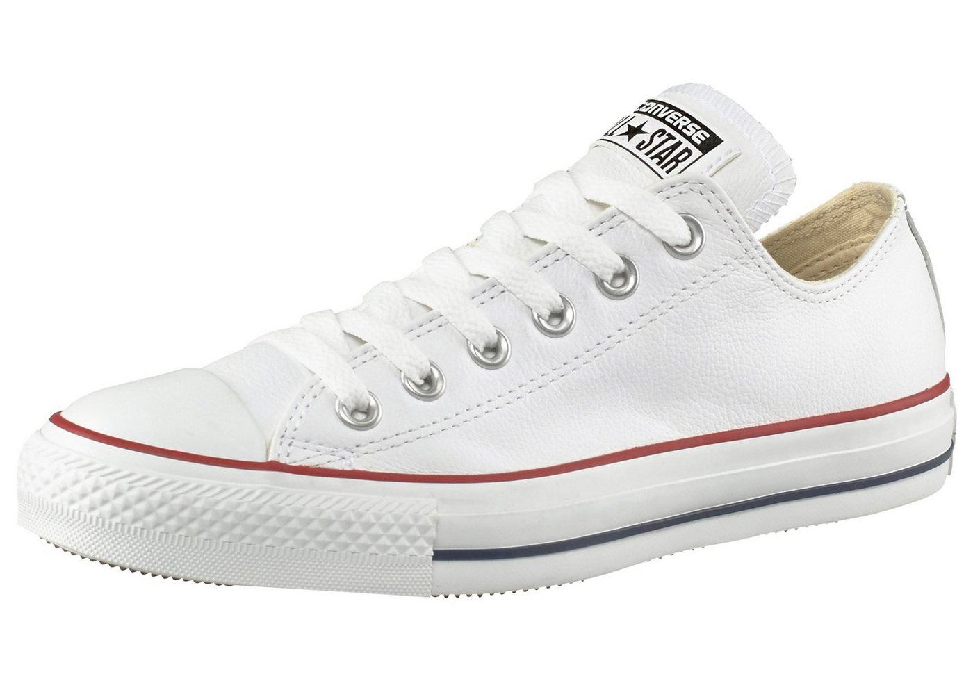 Converse Chuck Taylor All Star Basic Leather Ox Sneaker (weiß)