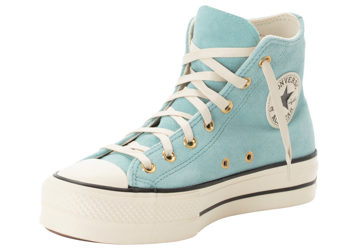 Converse CHUCK TAYLOR ALL STAR LIFT PLATFORM SUEDE Sneaker (blau)