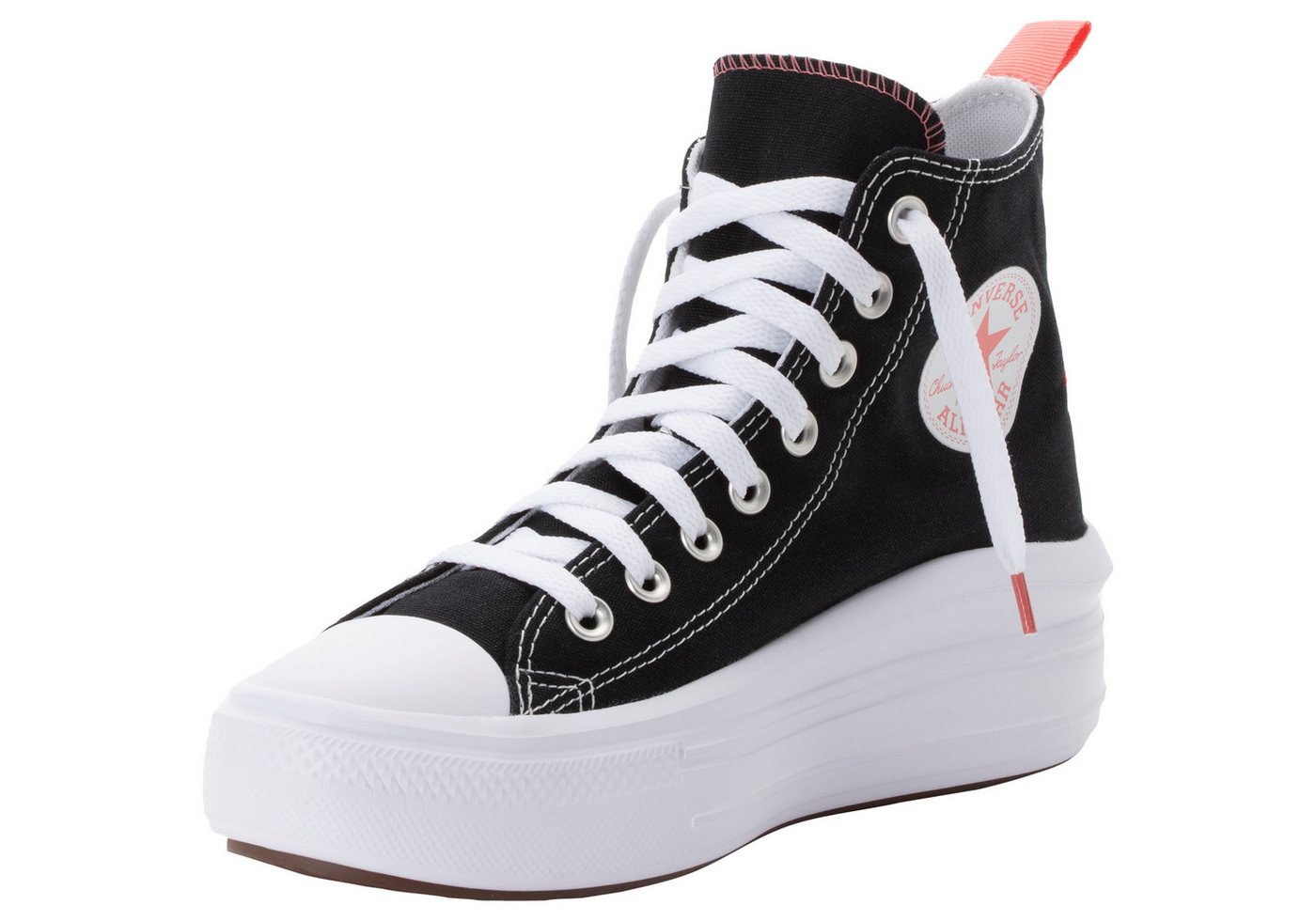 Converse CHUCK TAYLOR ALL STAR MOVE CANVAS PLATFORM HI Plateausneaker (schwarz/weiß)