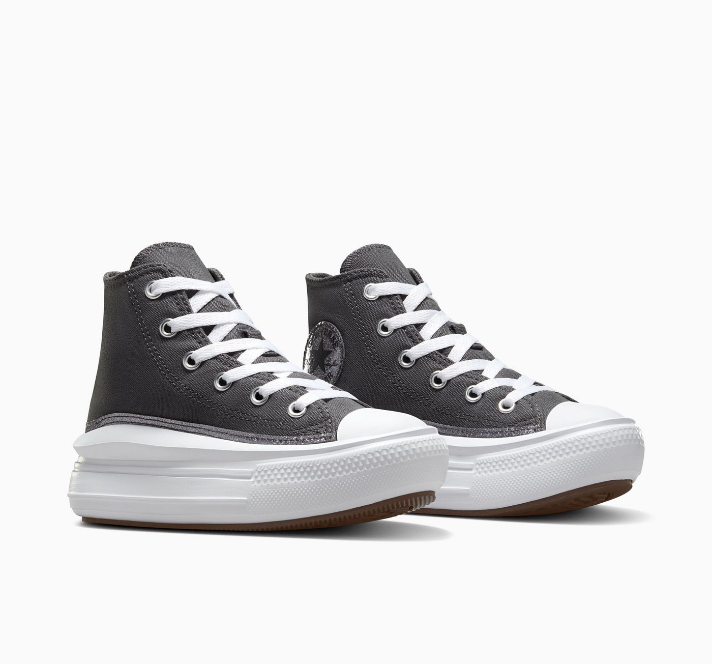 Converse CHUCK TAYLOR ALL STAR MOVE GLITTER Sneaker (grau)