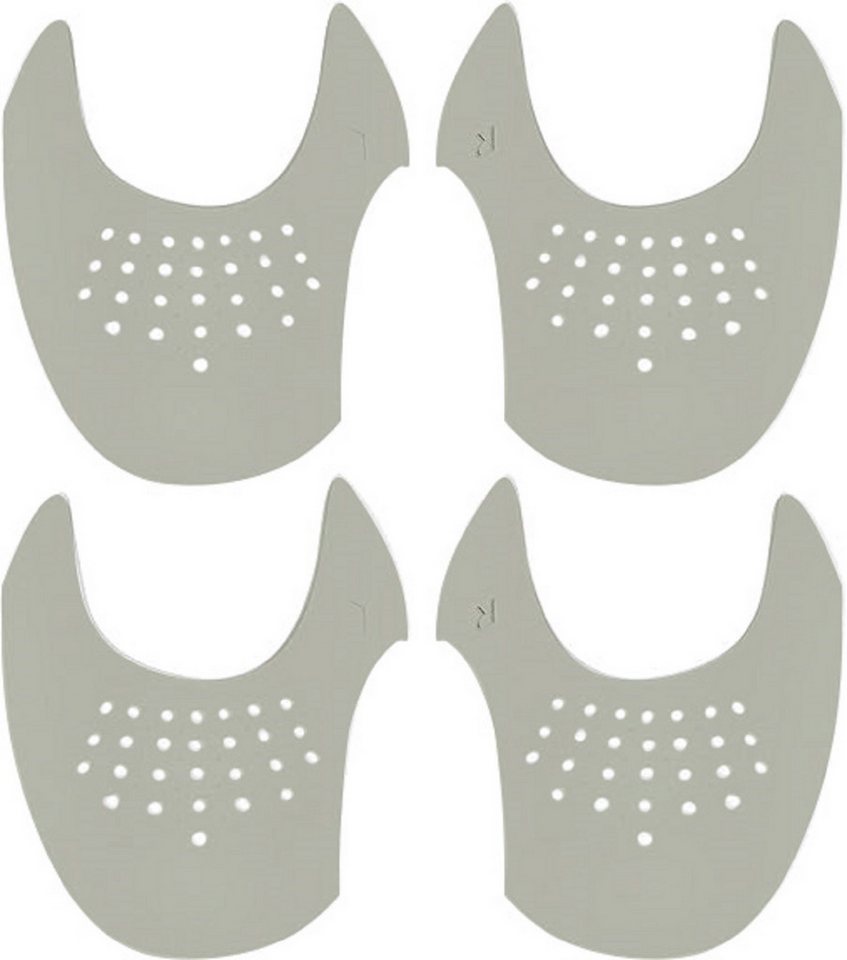 COOL-i ® Sneaker-Schuhschutz (2 Paar) – Anti-Knitter Zehenschutz-Einlagen Sneaker atmungsaktiv & zuschneidbar für Sneaker & Sportschuhe (grau)