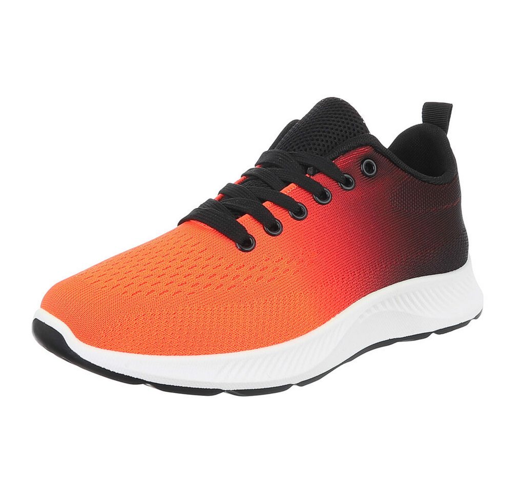 Coolwalk Atmungsaktive Herrenfreizeitschuhe mit flexibler Sohle Sneaker (89951892) Flach Sneakers in Orange