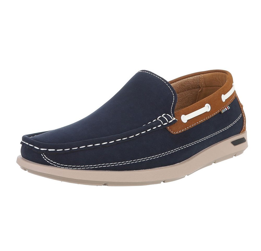 Coolwalk Bequeme Freizeitschuhe für Herren - Modern, Stilvoll, Vielseitig Slipper (89229248) Flach Slipper in Blau