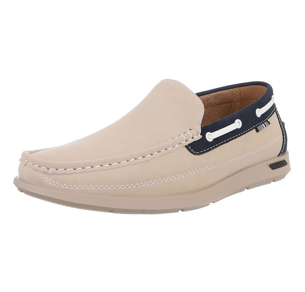 Coolwalk Bequeme Freizeitschuhe für Herren - Modern, Stilvoll, Vielseitig Slipper (89229269) Flach Slipper in Beige