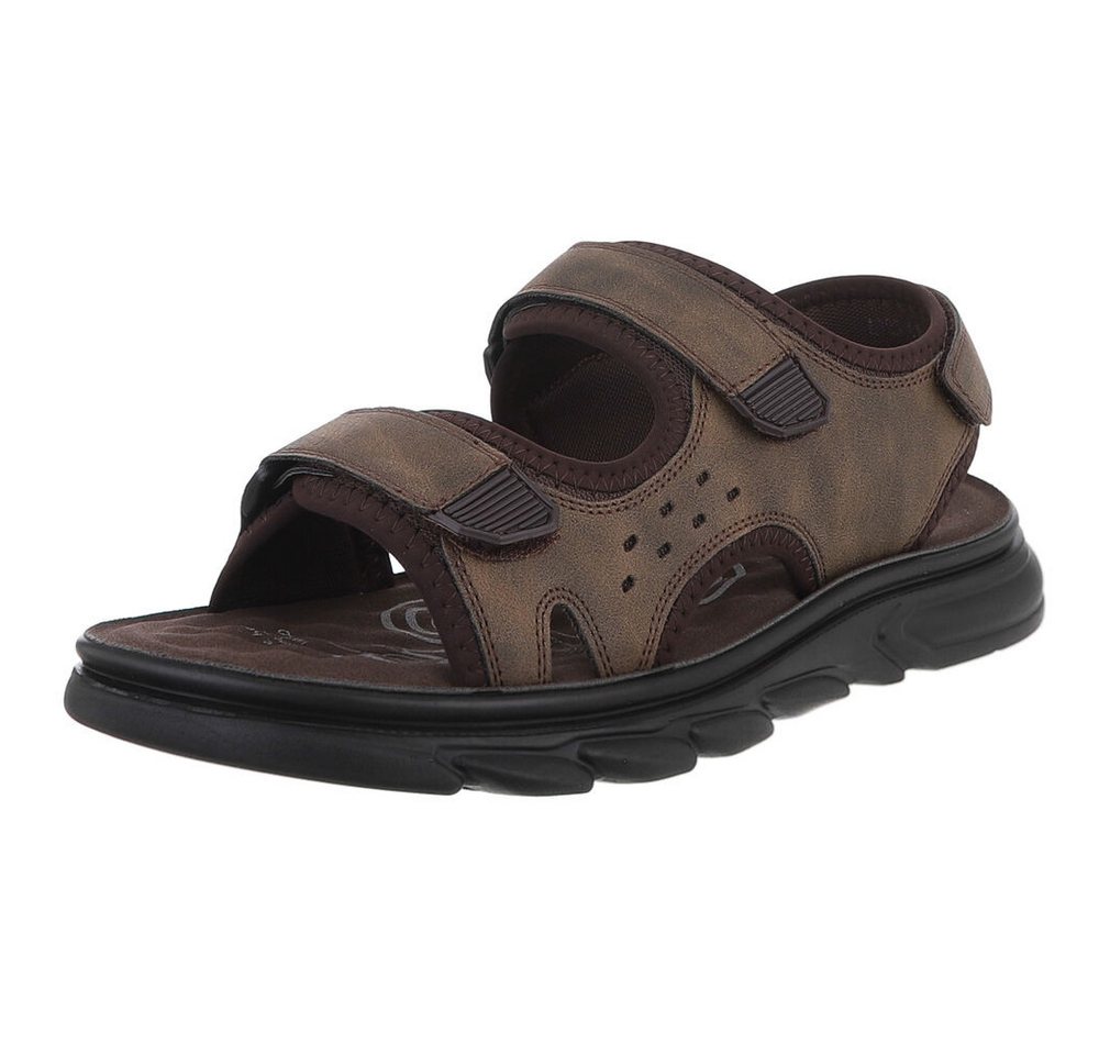 Coolwalk Bequeme Herrensandalen mit Klettverschluss für den Sommer Sandale (89543982) Flach Sandalen in Khaki