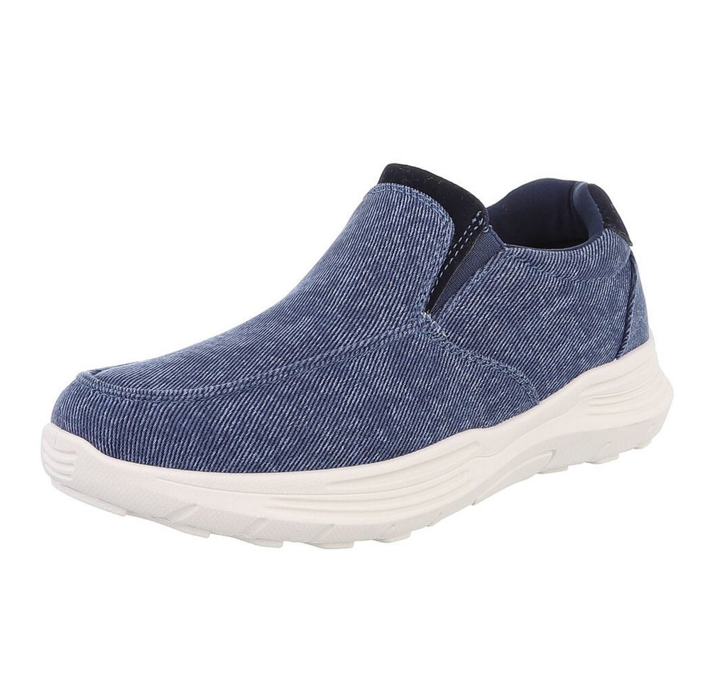 Coolwalk Bequeme Slip-On Schuhe für den Alltag – Komfortabel und stylish Sneaker (89229077) Blockabsatz Sneakers in Blau