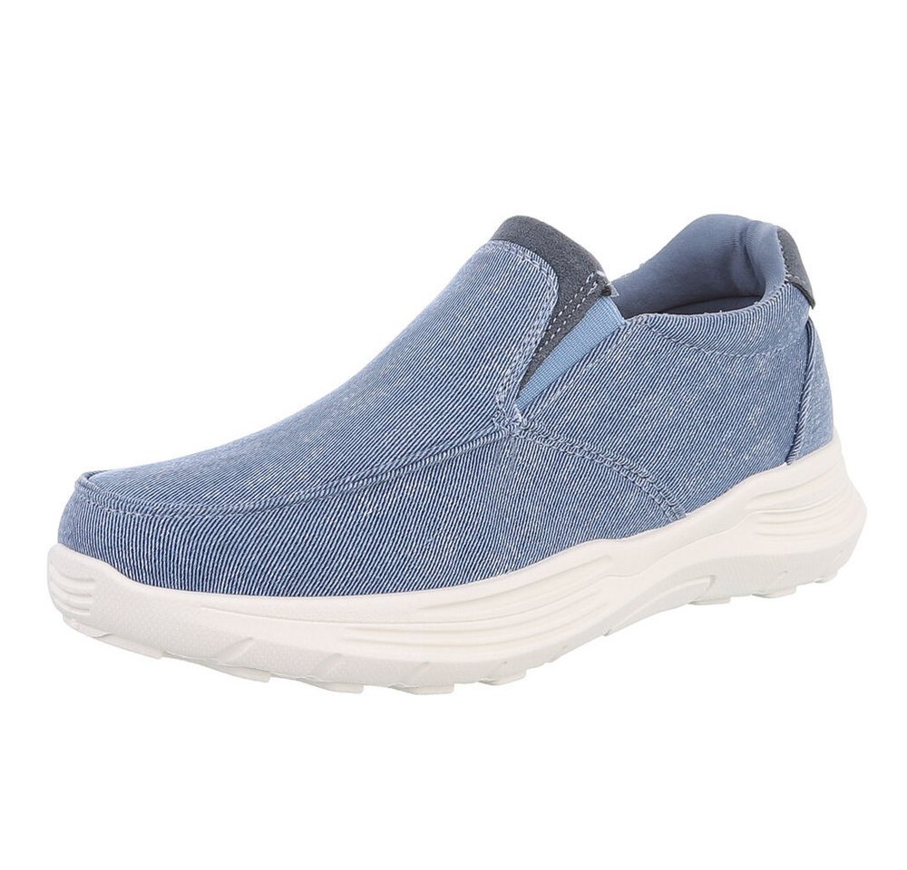 Coolwalk Bequeme Slip-On Schuhe für den Alltag – Komfortabel und stylish Sneaker (89229080) Blockabsatz Sneakers in Hellblau