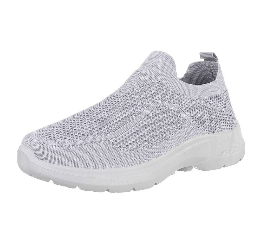 Coolwalk Bequemer Slip-On-Sneaker für Sport und Freizeit Sneaker (89355349) Flach Sneakers in Hellgrau