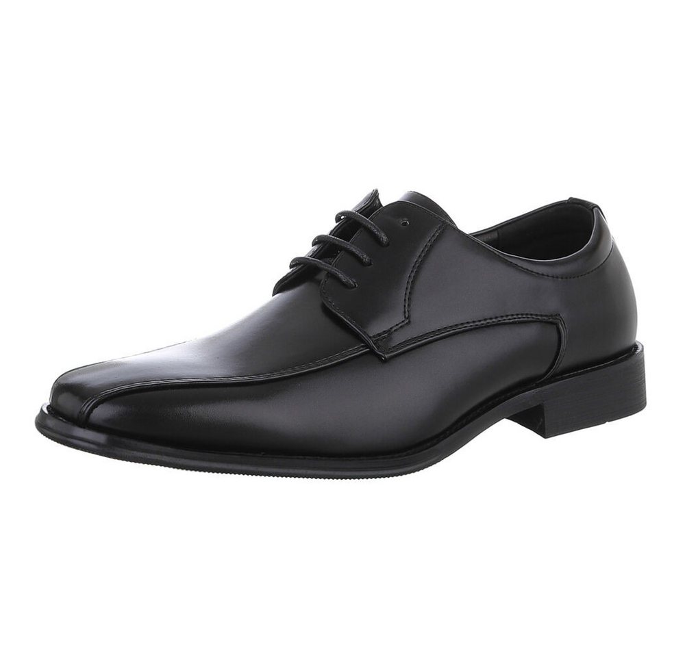Coolwalk Elegante Herrenschuhe – Komfort & Stil für jeden Anlass Schnürschuh (89229193) Blockabsatz Business-Schuhe in Schwarz