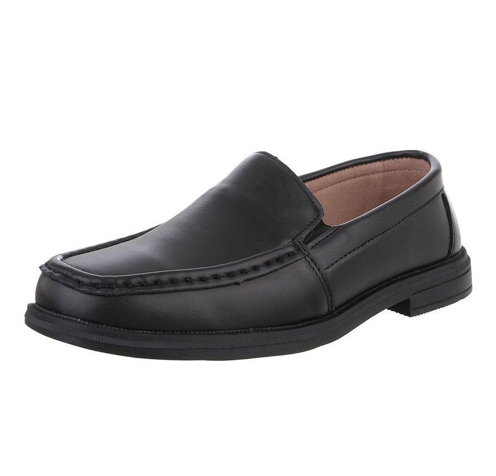 Coolwalk Eleganter Herrenschuh aus Kunstleder für Alltag und Freizeit Slipper (89858850) Blockabsatz Slipper in Schwarz