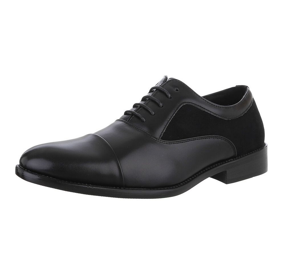 Coolwalk Eleganter Schnürschuh für Herren – Komfort und Stil Schnürschuh (89229208) Blockabsatz Business-Schuhe in Schwarz