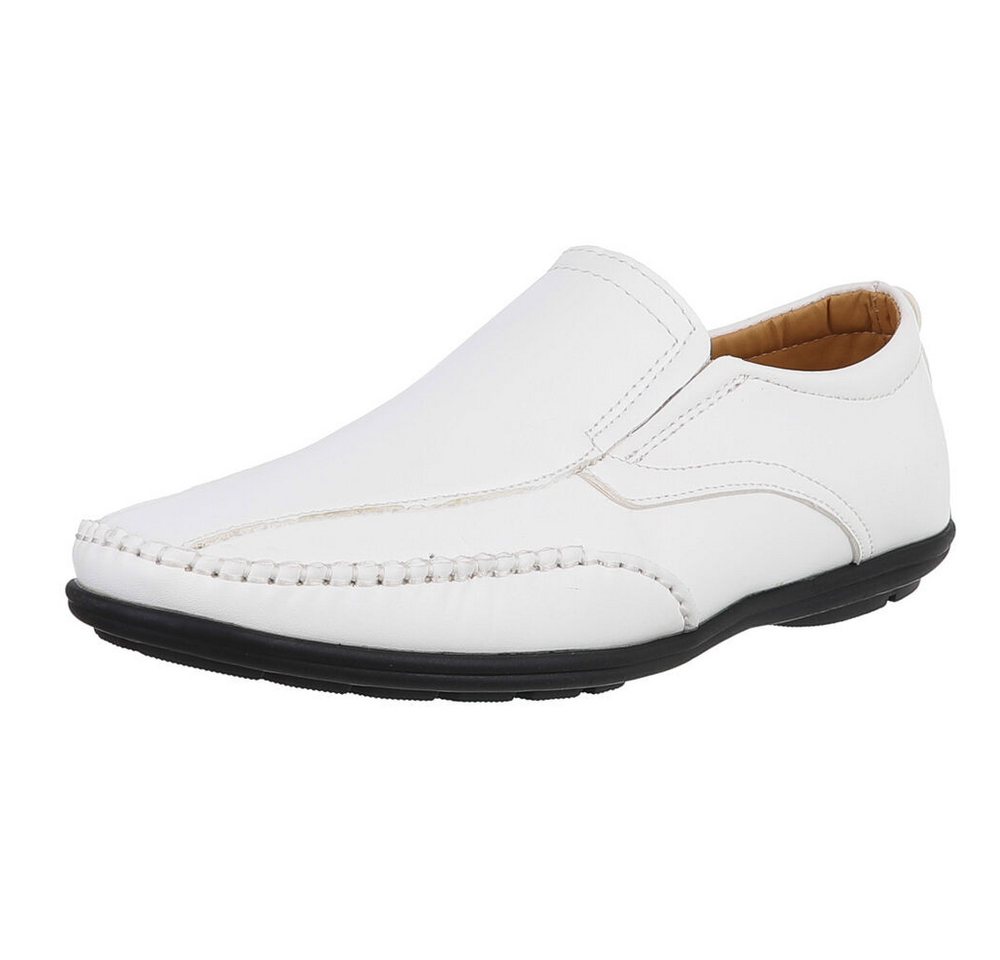 Coolwalk Eleganter Slip-On Herrenschuh für Komfort und Stil Slipper (90112415) Flach Slipper in Weiß
