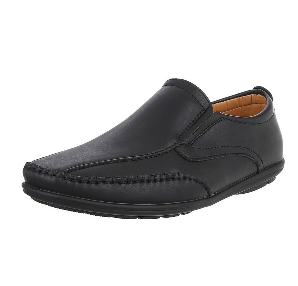 Coolwalk Eleganter Slip-On Herrenschuh für Komfort und Stil Slipper (90112427) Flach Slipper in Schwarz