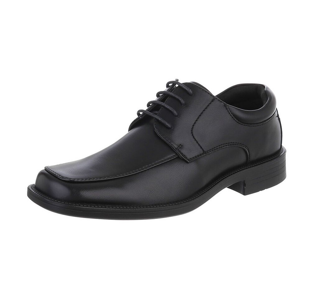Coolwalk Herren Businessschuhe Elegant Schnürschuh (87284639) Blockabsatz Business-Schuhe in Schwarz