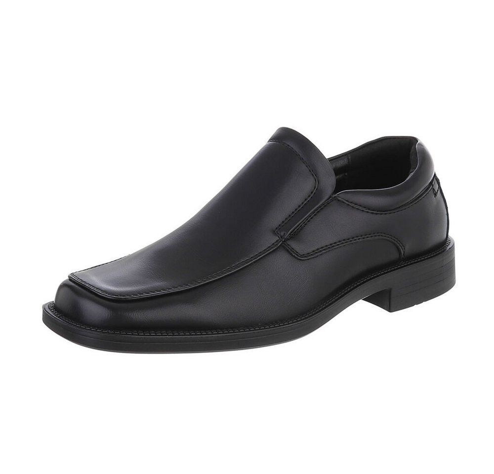 Coolwalk Herren Businessschuhe Elegant Slipper (87284652) Blockabsatz Business-Schuhe in Schwarz