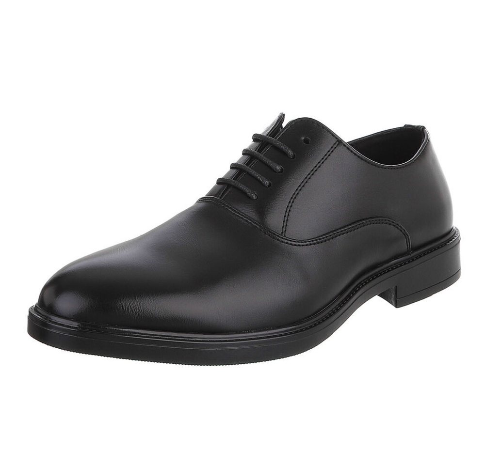 Coolwalk Herren Derby-Schnürschuh elegant für Business & Alltag Schnürschuh (91977237) Blockabsatz Business-Schuhe in Schwarz