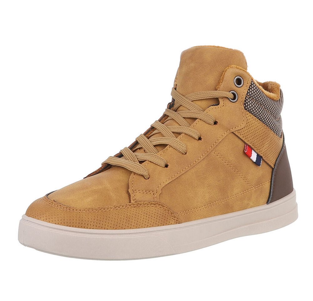 Coolwalk Herren High-Top Freizeit Sneaker (88828902) Flach Sneakers in Camel