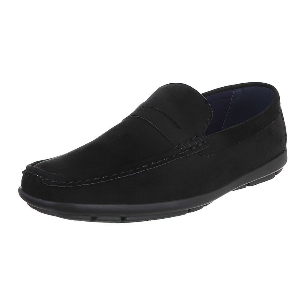 Coolwalk Herren Loafer Mokassin Freizeitschuh Slip-On Komfort Slipper (91977363) Flach Slipper in Schwarz