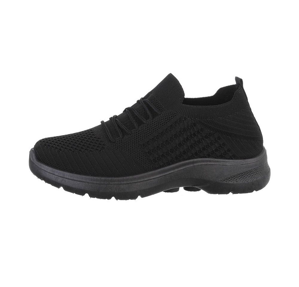 Coolwalk Herren Low-Top Freizeit Sneaker Flach Sneakers in Schwarz