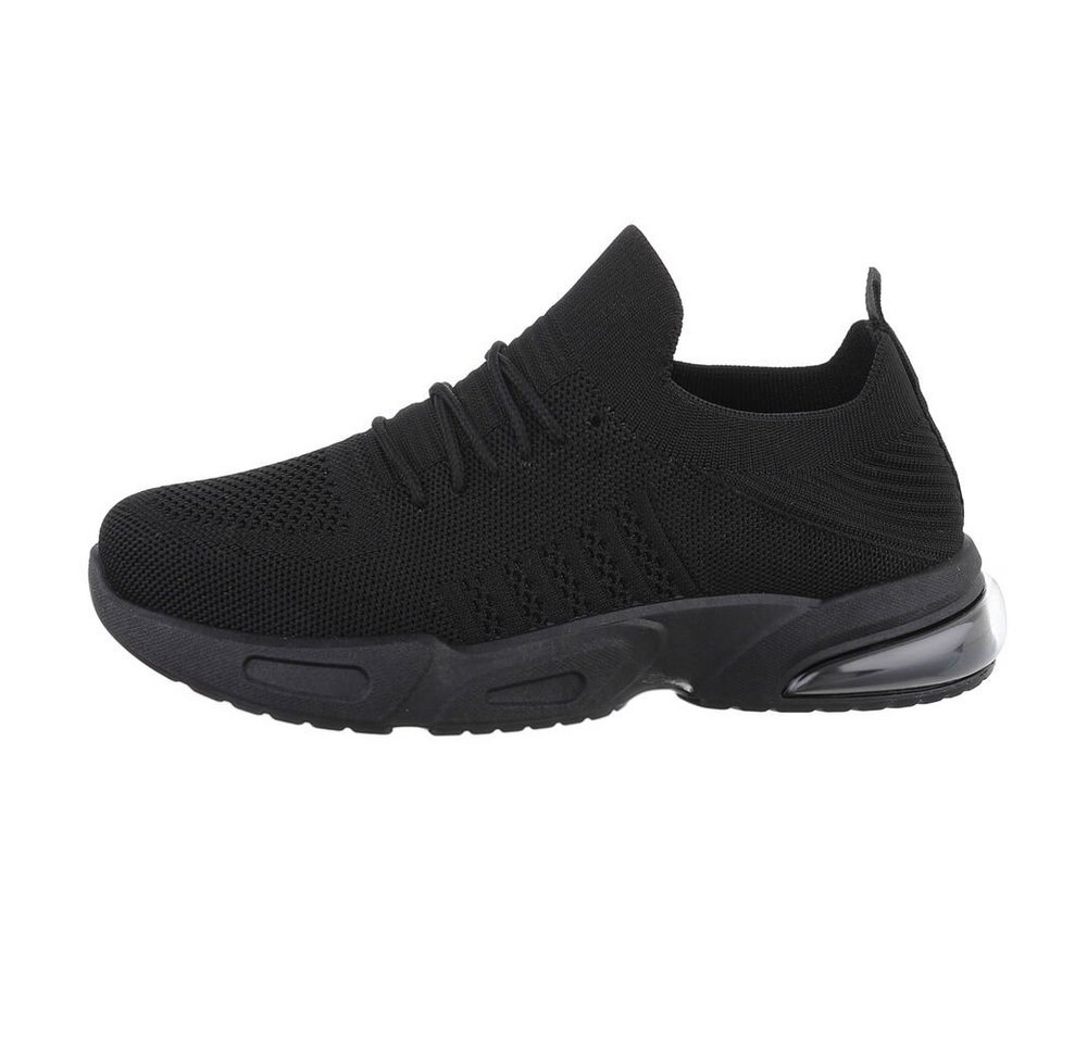 Coolwalk Herren Low-Top Freizeit Sneaker Flach Sneakers in Schwarz (schwarz)
