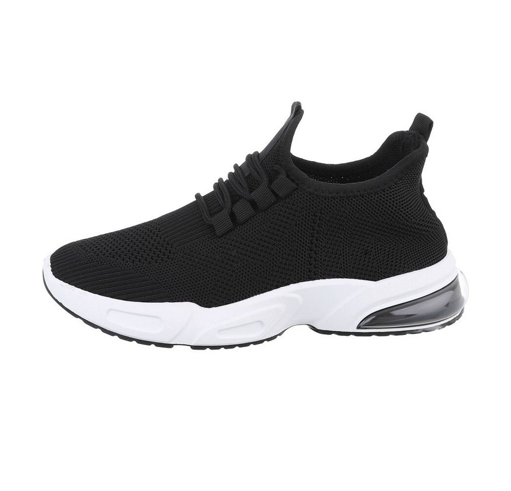Coolwalk Herren Low-Top Freizeit Sneaker Flach Sneakers in Schwarz (schwarz)