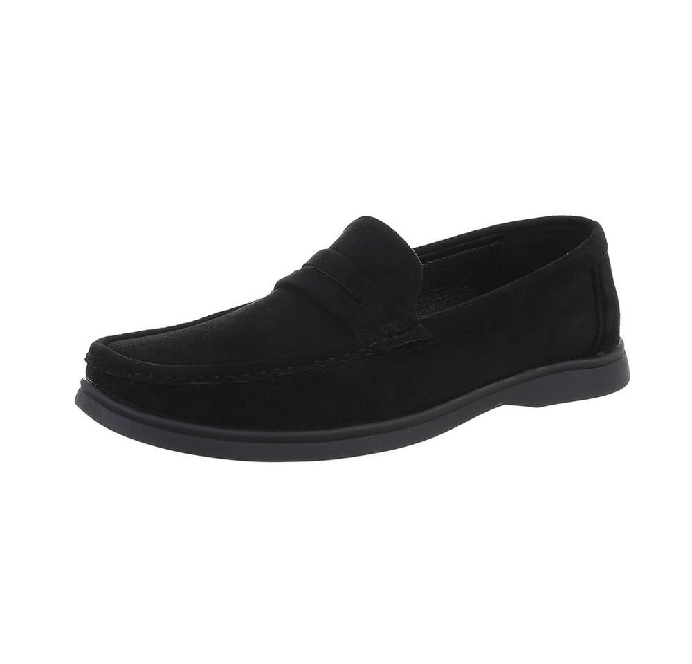 Coolwalk Herren Mokassin aus hochwertigem Material für Freizeit Slipper (87106480) Flach Slipper in Schwarz