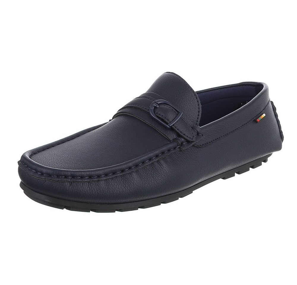 Coolwalk Herren Mokassin Slip-On mit profilierter Sohle Slipper (91563742) Flach Slipper in Dunkelblau