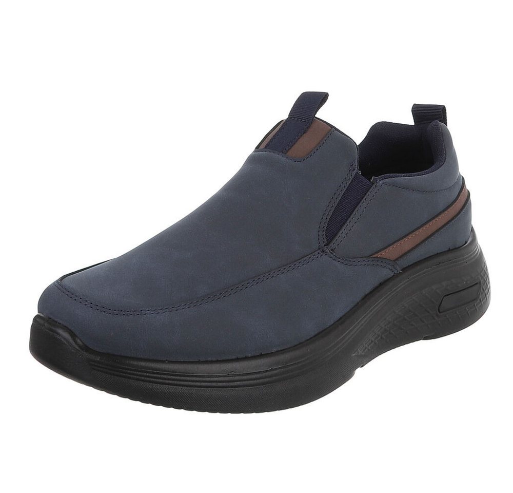Coolwalk Herren Slip-On Freizeitschuh mit Komfortsohle Slipper (91563563) Flach Slipper in Dunkelblau
