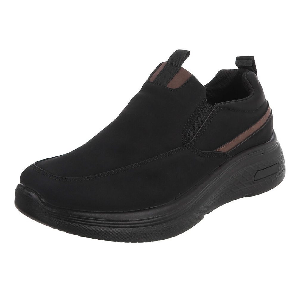 Coolwalk Herren Slip-On Freizeitschuh mit Komfortsohle Slipper (91563575) Flach Slipper in Schwarz
