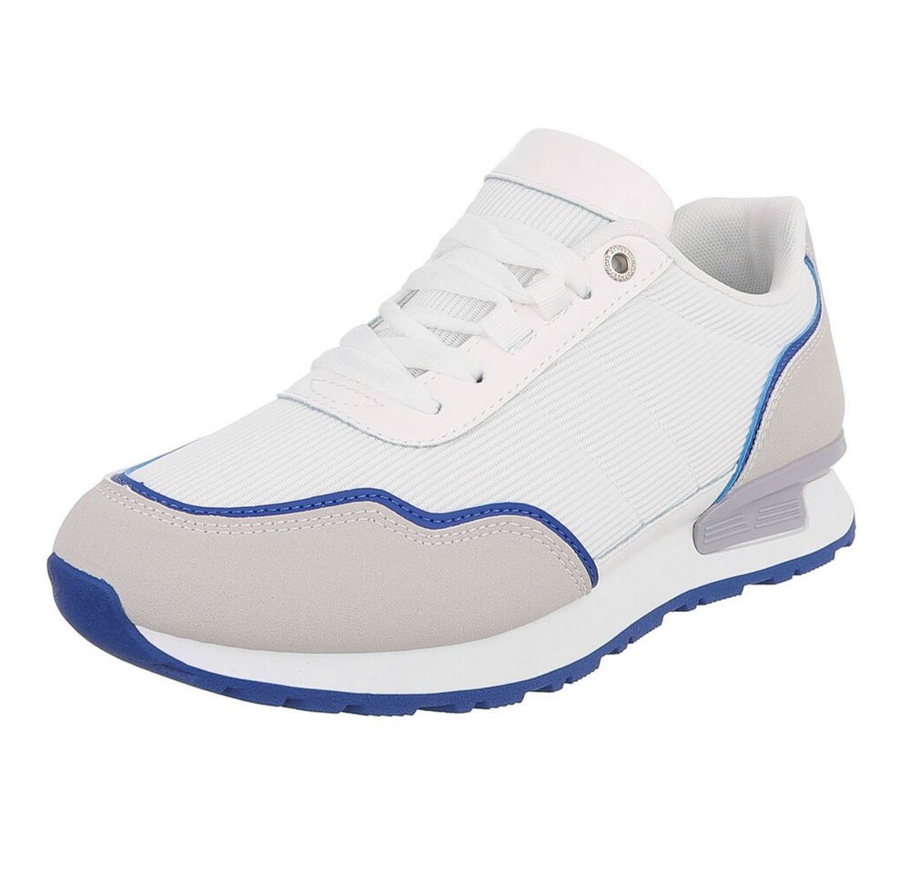 Coolwalk Herren Sneaker Sportlich mit Schnürung und Profilsohle Sneaker (91563868) Flach Sneakers in Weiß