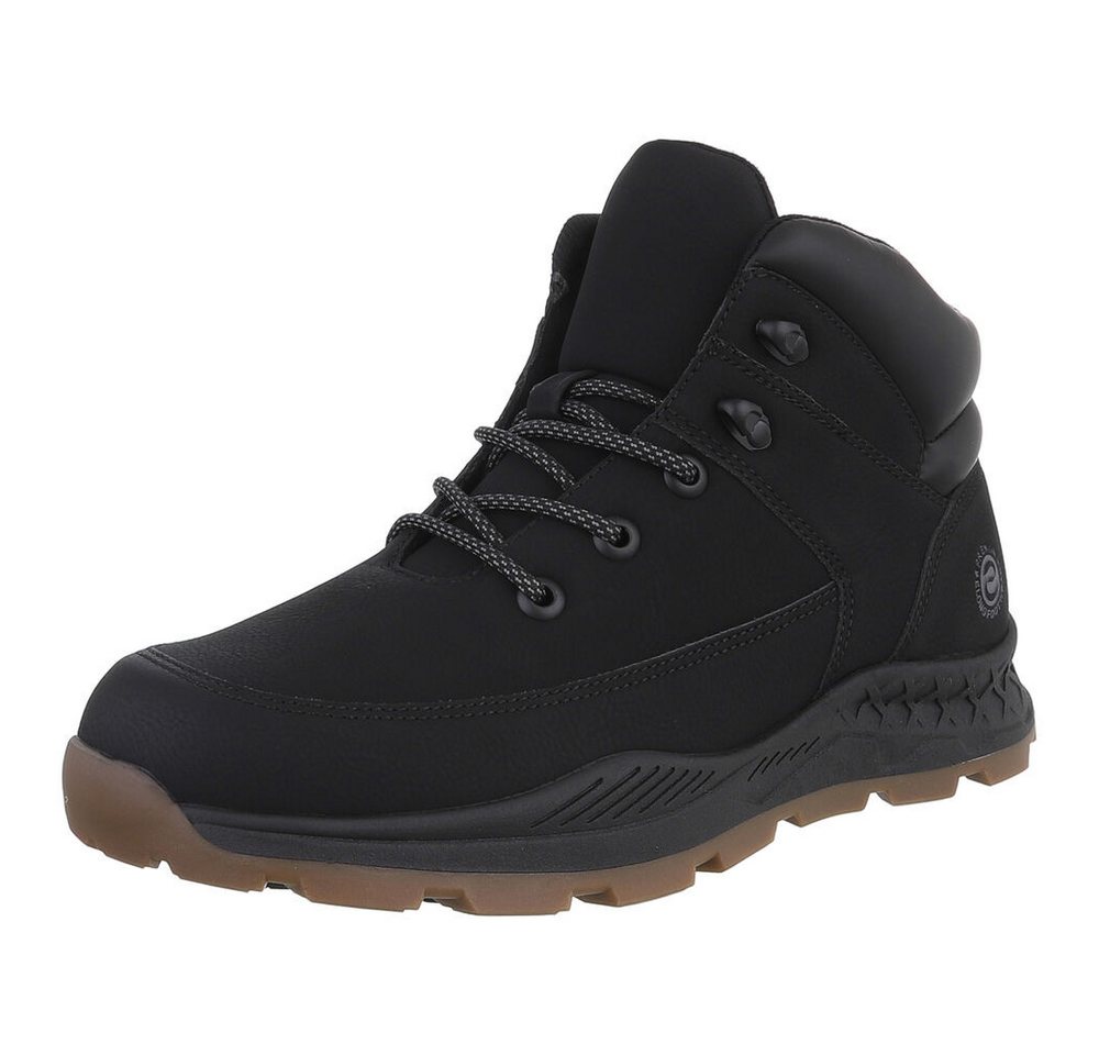 Coolwalk Herren Sportboot – Bequemer Freizeitschuh für alle Anlässe Stiefelette (90503766) Flach Boots in Schwarz