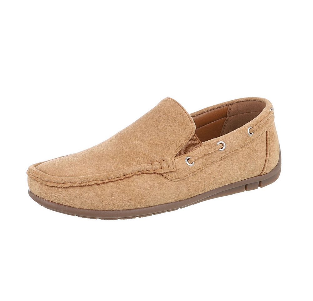 Coolwalk Herrenmokassins aus weichem Material für Freizeit und Alltag Sneaker (87106514) Flach Freizeitschuhe in Camel
