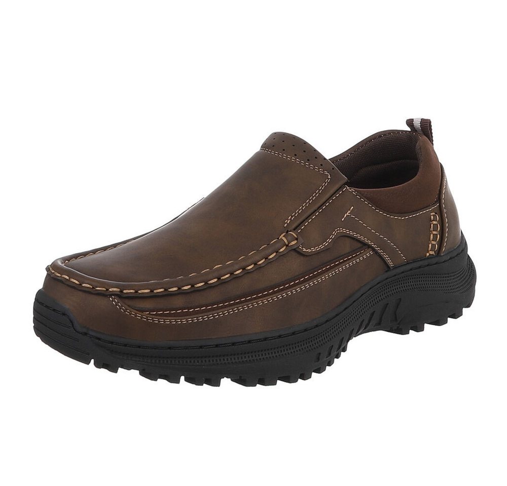 Coolwalk Herrenschuh – Bequemer Slip-On für Freizeit und Alltag Slipper (90625158) Flach Slipper in Hellbraun