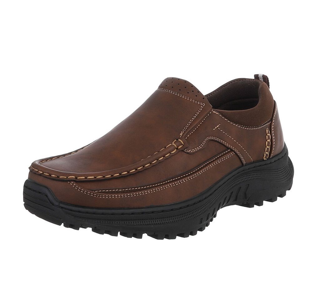 Coolwalk Herrenschuh – Bequemer Slip-On für Freizeit und Alltag Slipper (90625167) Flach Slipper in Braun