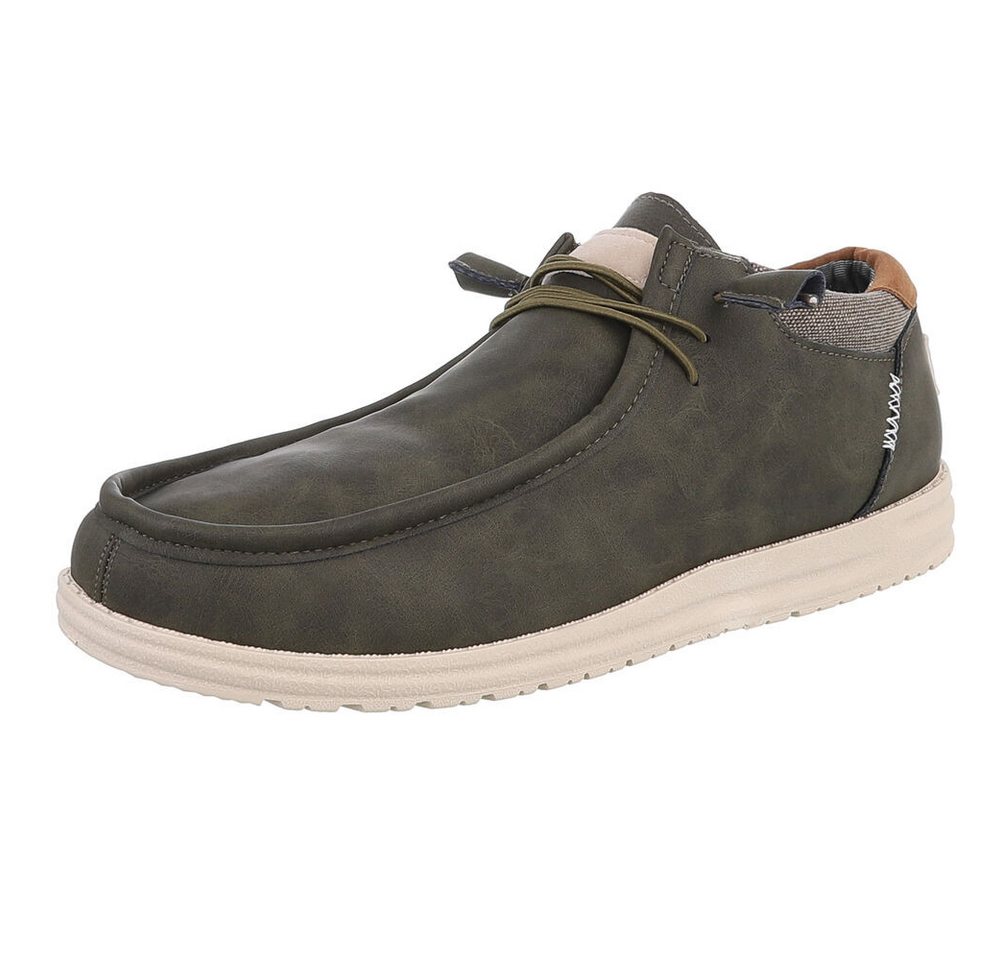Coolwalk Komfortabler Herrenschuh - Freizeit- und Business-Option Schnürschuh (89373385) Flach Schnürer in Khaki