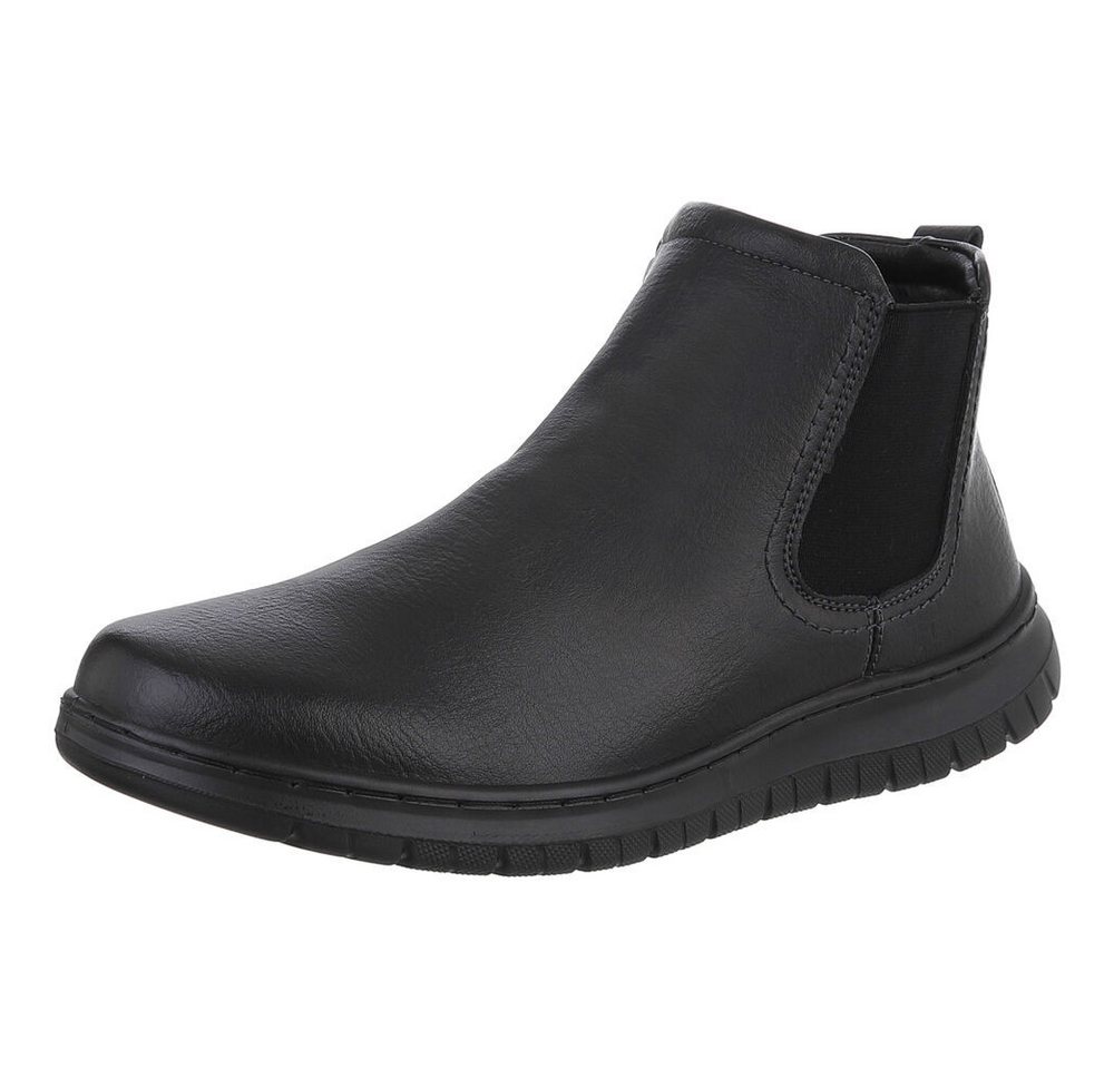 Coolwalk Modern Komfortabler Herrenschuh für Alltag und Freizeit Stiefelette (90503673) Flach Boots in Schwarz