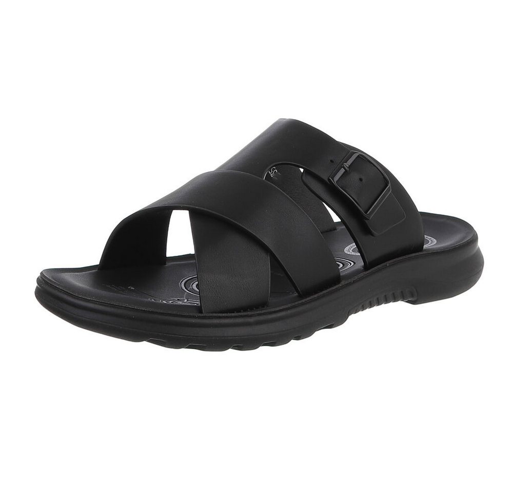 Coolwalk Moderne Herrensandalen mit Riemen – Komfort & Stil für den Sommer Sandale (89543965) Flach Sandalen in Schwarz