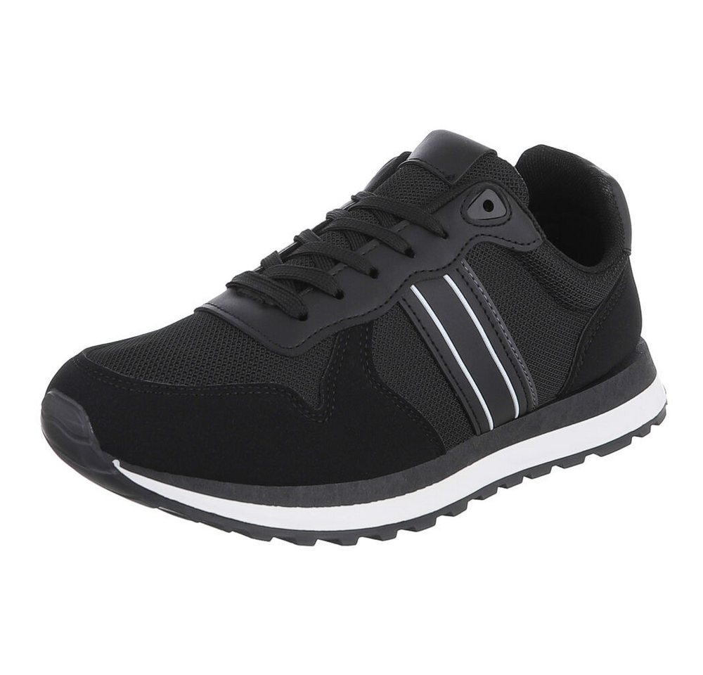 Coolwalk Moderne Herrensneaker mit atmungsaktivem Material Sneaker (90625205) Flach Sneakers in Schwarz