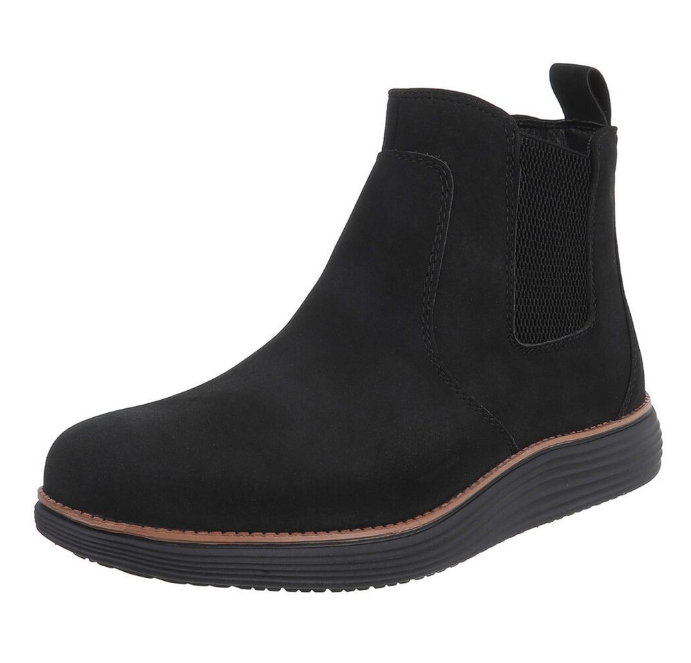 Coolwalk Modischer Herrenschuh Chelsea-Boot für Alltag und Freizeit Stiefelette (90503714) Flach Boots in Schwarz