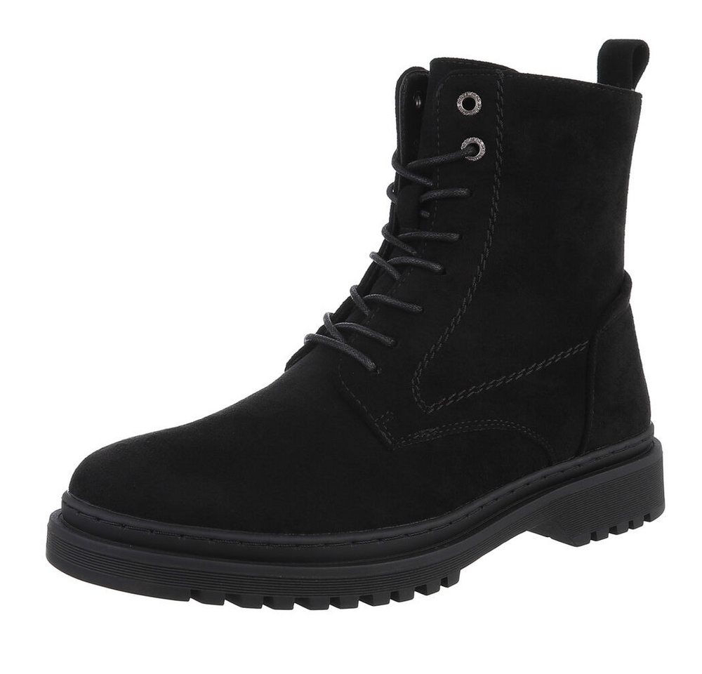Coolwalk Modischer Herrenschuh mit hohem Komfort für Alltag Stiefelette (90503695) Blockabsatz Boots in Schwarz