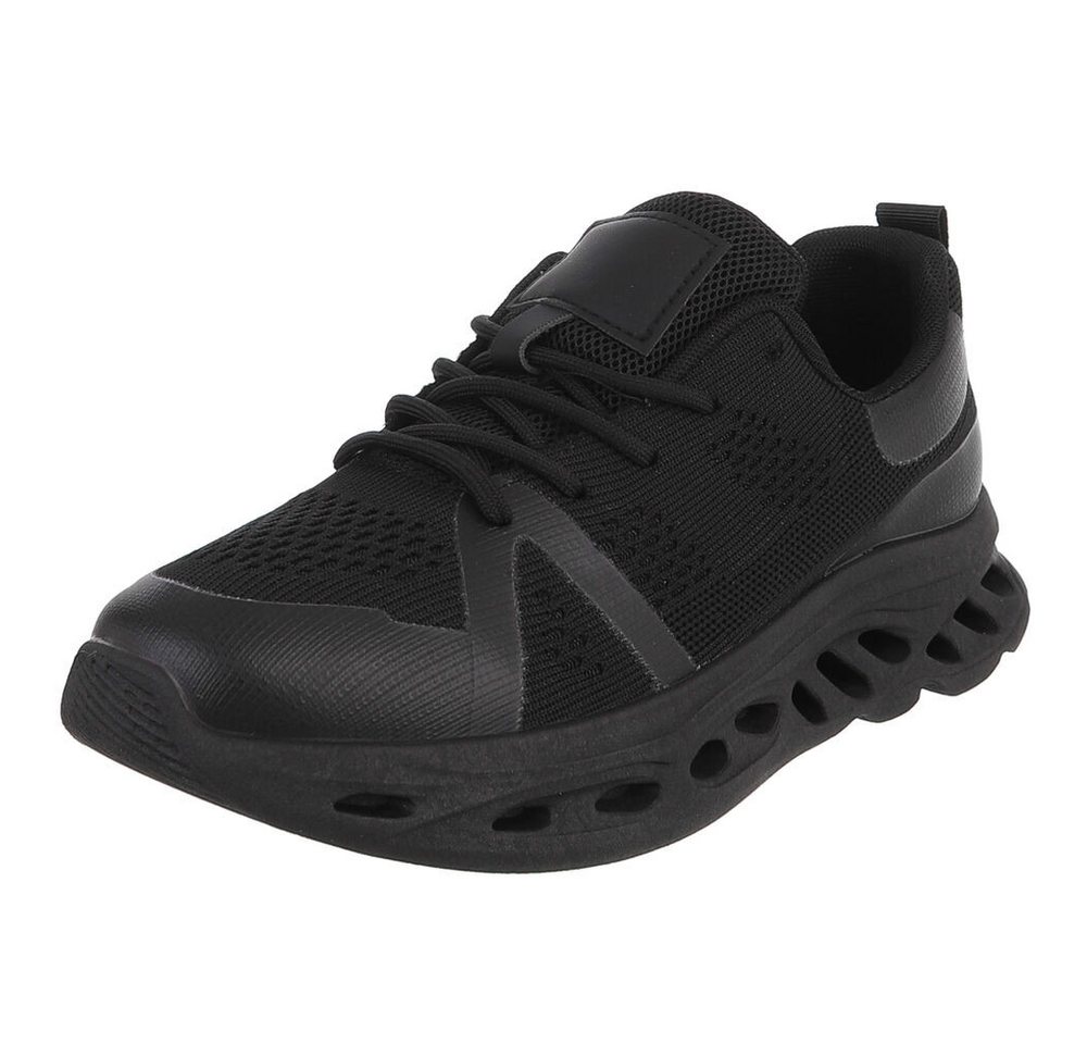 Coolwalk Sportlicher Sneaker mit Mesh und Komfortsohle Sneaker (91563846) Flach Sneakers in Schwarz