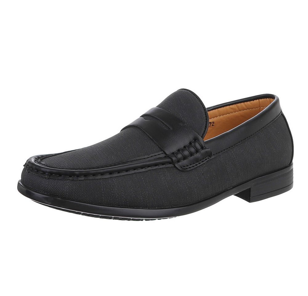 Coolwalk Stilvoller Komfortschuh – Elegante Loafer für jeden Anlass Slipper (89229293) Blockabsatz Slipper in Schwarz