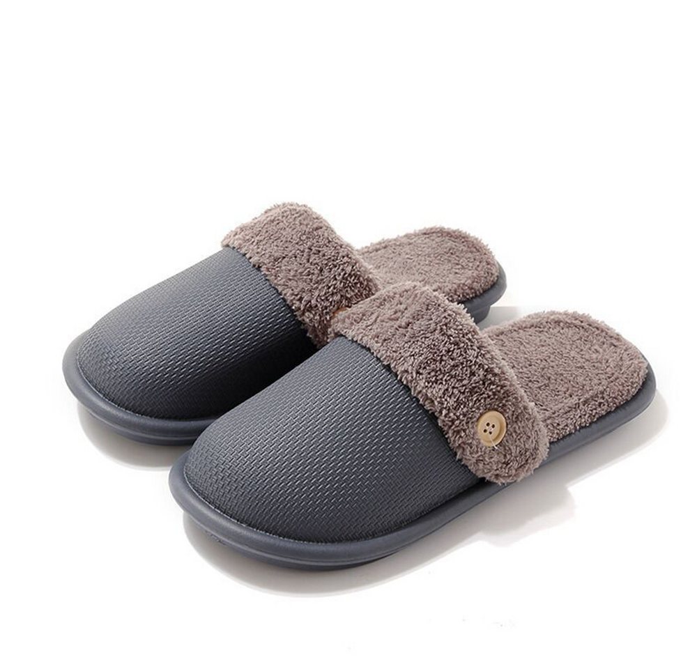 Coonoor Hausschuhe Damen Winter Plüsch Pantoffeln Herren Warm pantoffeln Plüsch Hausschuhe