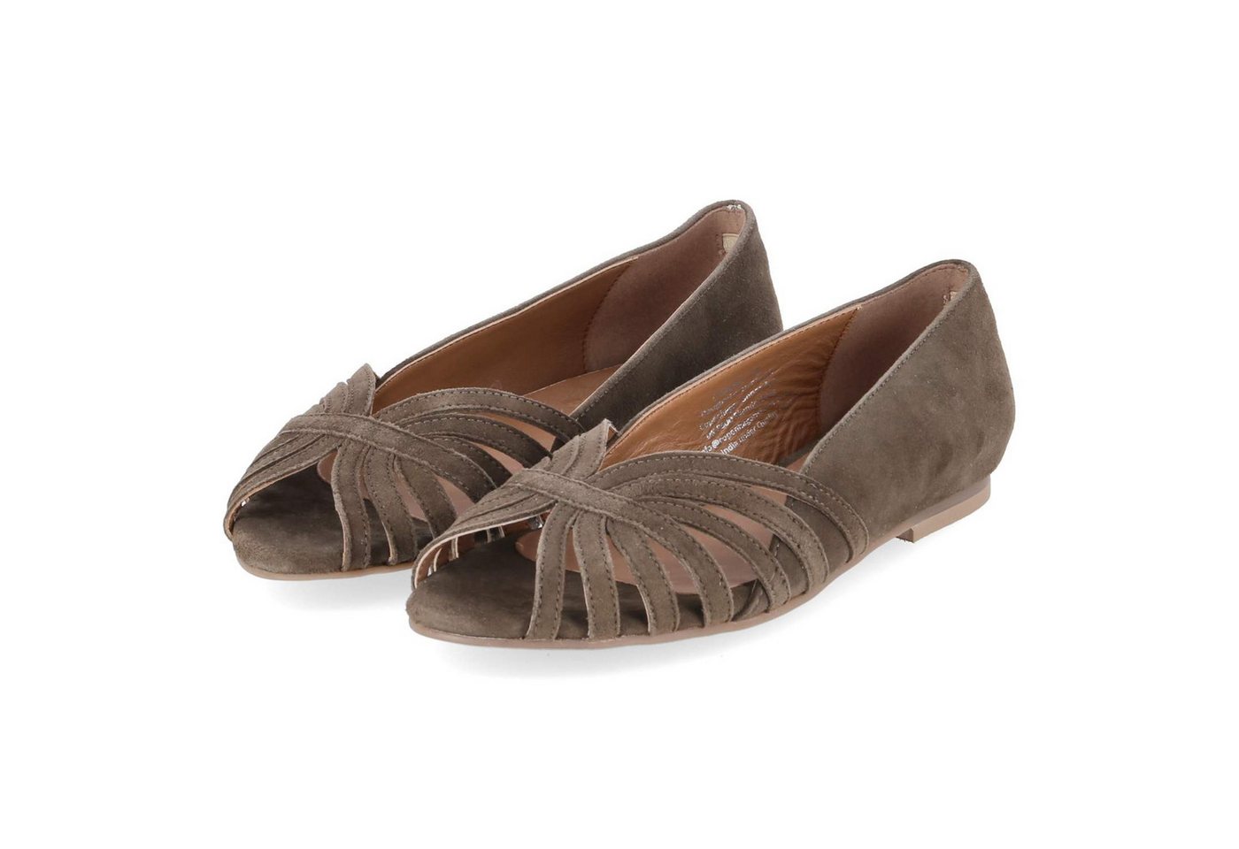 Copenhagen Studios Copenhagen Shoes CS8567-0027 GREEN Damen Rauleder green Ballerina