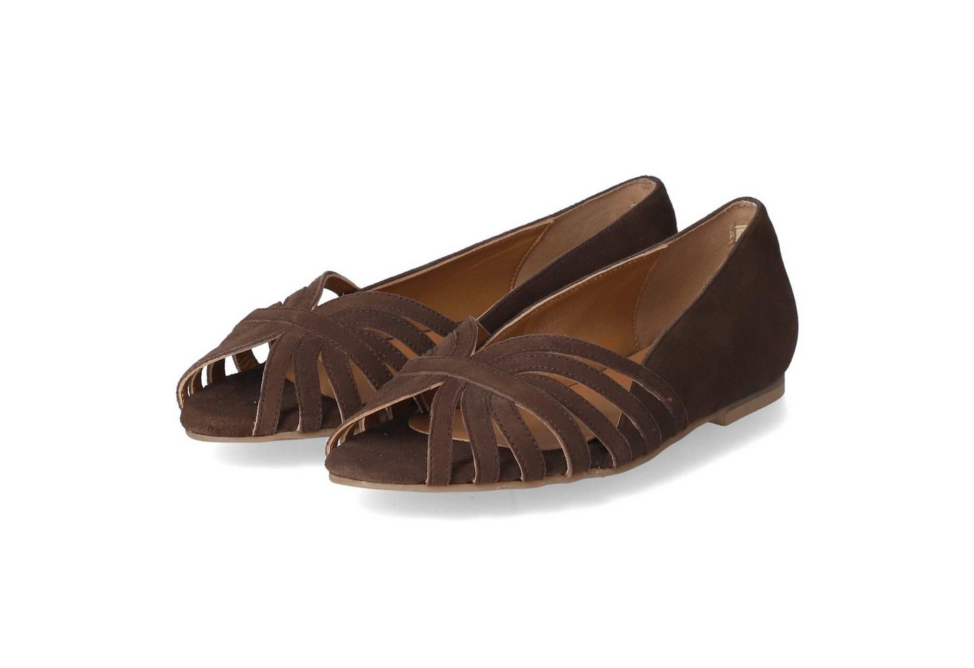 Copenhagen Studios Copenhagen Shoes CS8567-004 DARK BROWN Damen Rauleder brown Ballerina