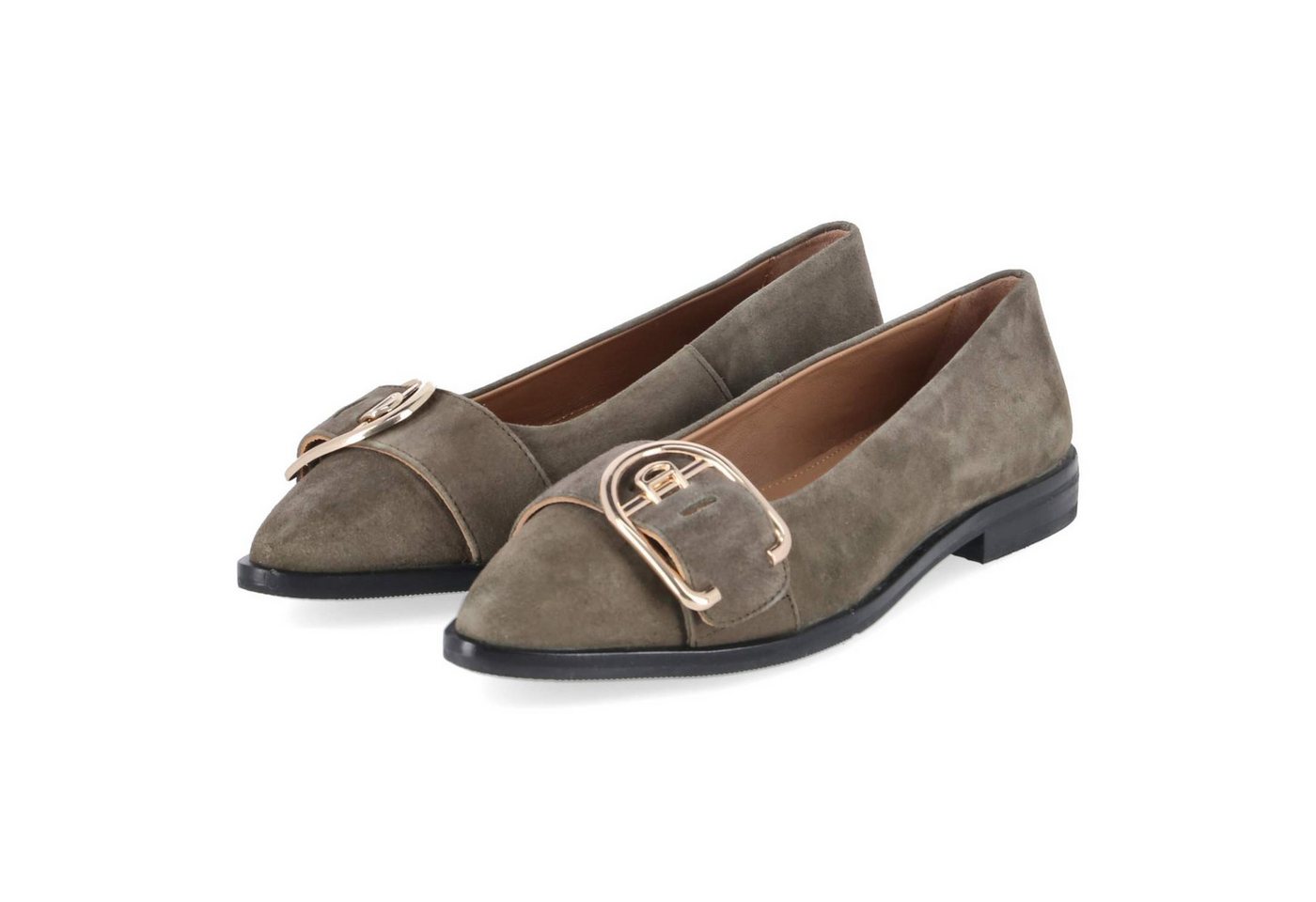 Copenhagen Studios Copenhagen Shoes CS8921-099 Army Damen Rauleder green Ballerina