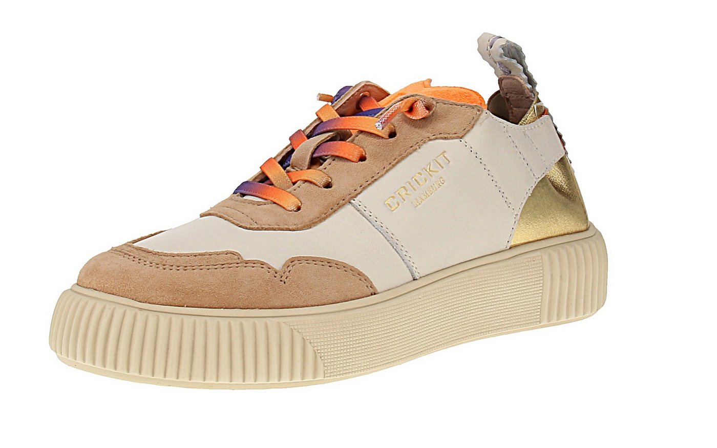 CRICKIT Oakli - Damen Sneaker - Weiß-Gold Sneaker