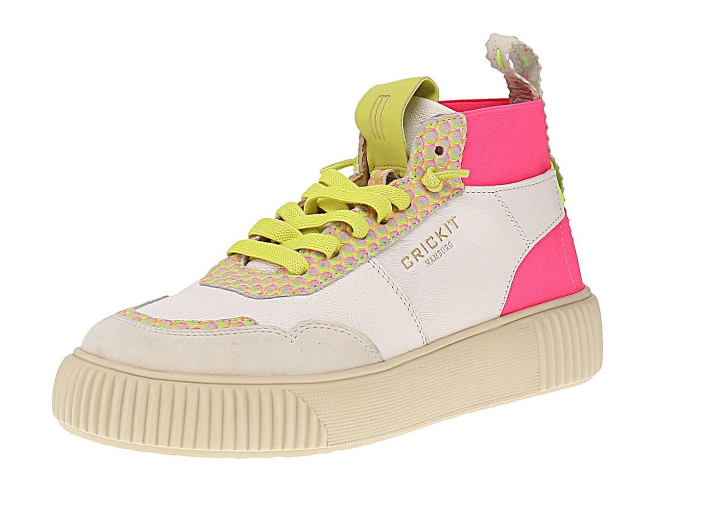 CRICKIT Rebeka - Damen Sneaker - Weiss-Pink Sneaker